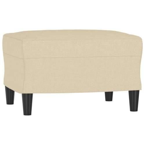 4-dijelni set sofa s jastucima krem od tkanine - Krema s jastučićima i tabureom Cijena