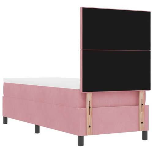 Box Spring Krevet s Madracem Ružičasti 80x200 cm Baršun Cijena