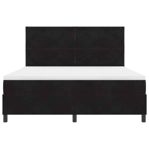 Box Spring krevet s madracem crni super king baršun Cijena