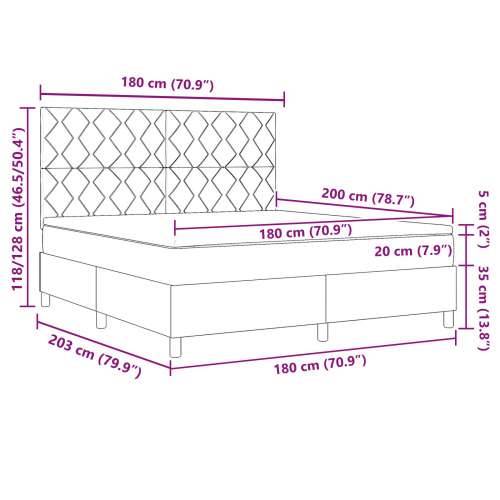 Box Spring krevet s madracem crni super king baršun Cijena