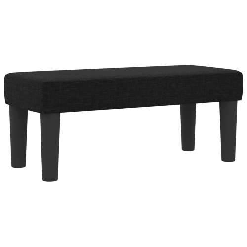 Box Spring krevet s madracem i klupicom crni 80x200 cm tkanina Cijena