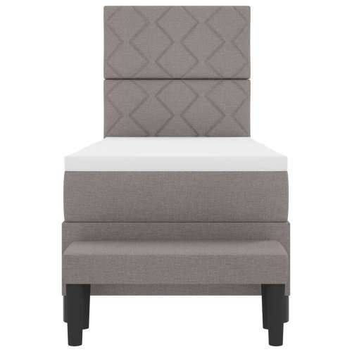 Kutija za madrac s madracem i klupom taupe 80x200 cm Tkanina Cijena