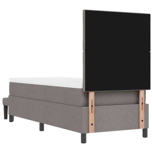Kutija za madrac s madracem i klupom taupe 80x200 cm Tkanina Cijena