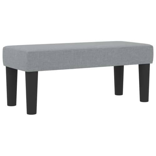 Krevet s box springom s madracem i klupicom svijetlo sivi 90x200 cm tkanina Cijena