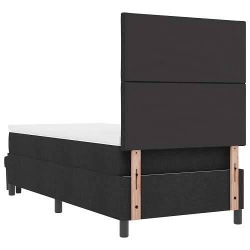 Krevet s kutijom s madracem i klupom Crna 100x200 cm Tkanina Cijena