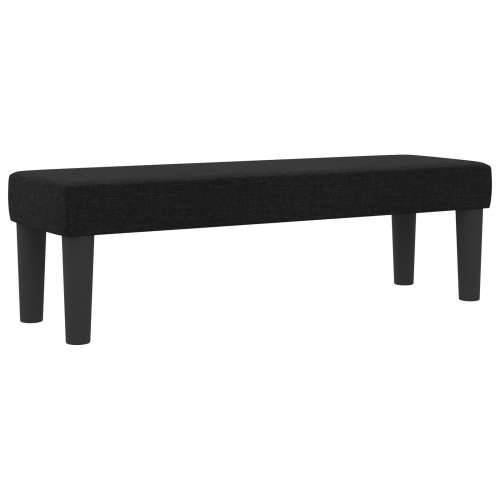 Box Spring krevet s madracem i klupom Crna 140x200 cm Tkanina Cijena