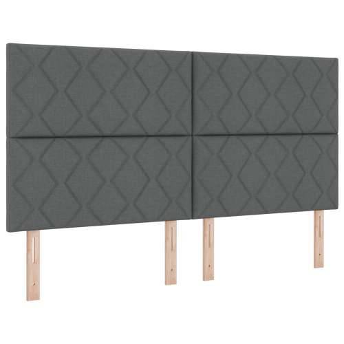 Krevet s box springom s madracem i klupom tamnosiva 180x200 cm tkanina Cijena