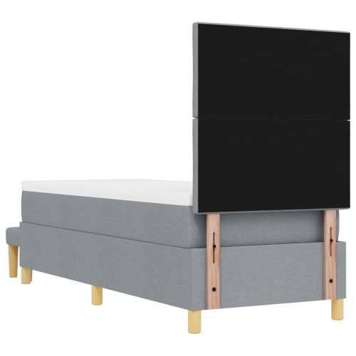 Box Spring Krevet s madracem i klupom svjetlosiv 80x200 cm tkanina Cijena