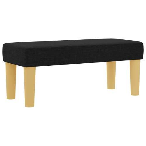 Box Spring krevet s madracem i klupom crna 90x190 cm tkanina Cijena