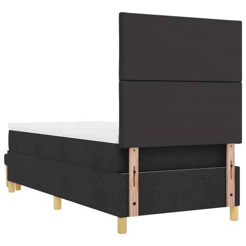 Box Spring krevet s madracem i klupom crna 90x190 cm tkanina Cijena