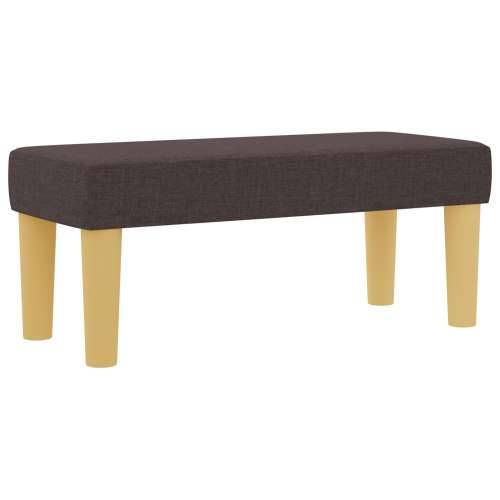 Krevet s boxspringom s madracem i klupom tamnosmeđi 90x200 cm tkanina Cijena
