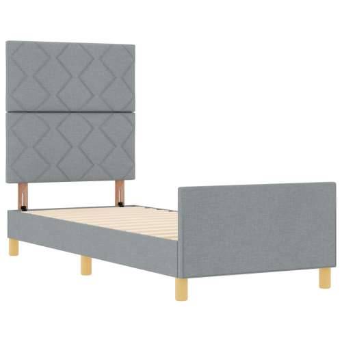 Krevetna Okvir Svjetlosiva 80x200 cm Tkanina Cijena