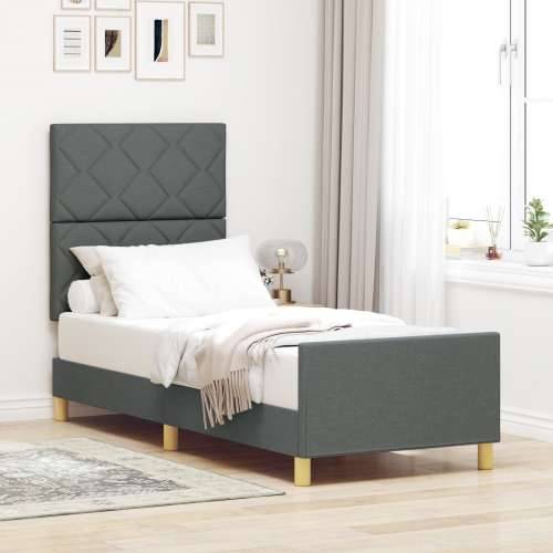 Krevet Sivi 80x200 cm Tkanina Cijena