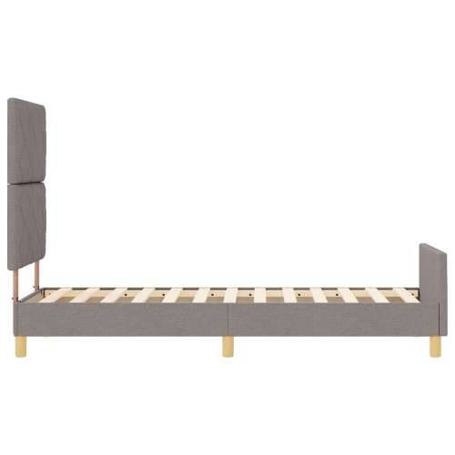 Krevet od tkanine smeđe-sive boje 80x200 cm Cijena