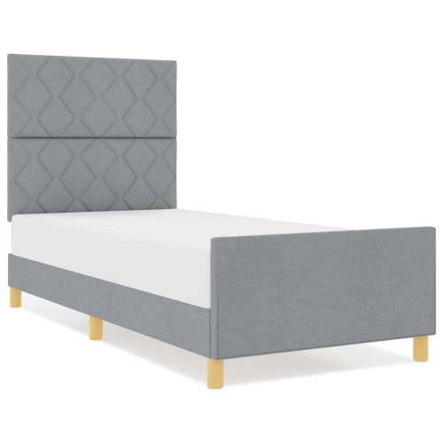 Krevet za spavanje svjetlosiva 90x200 cm tkanina Cijena