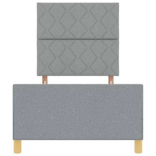 Krevet za spavanje svjetlosiva 90x200 cm tkanina Cijena