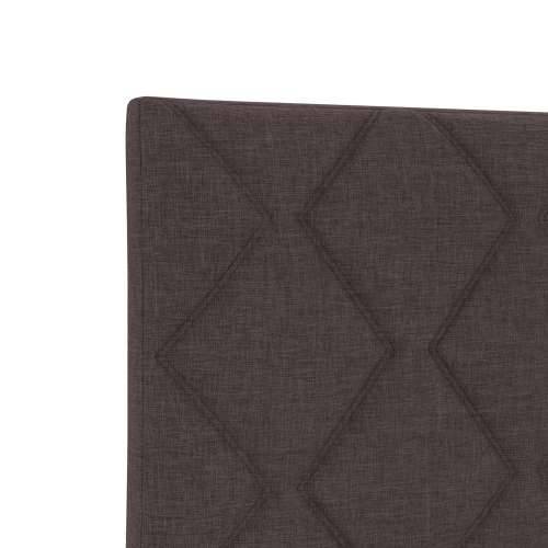 Tamnosmeđi krevet od platna 90x200 cm Cijena