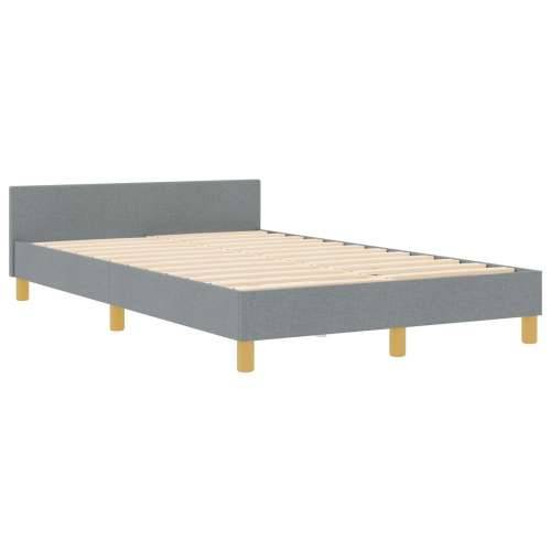 Svijetlosivi okvir kreveta od tkanine 120x190 cm Cijena