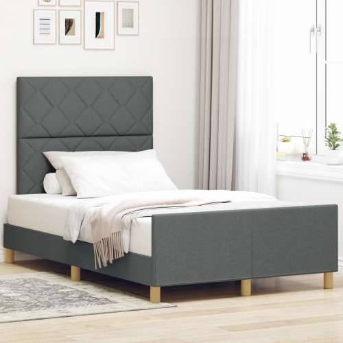 Tamnosiva Tkanina Krevet Okvir 120x190 cm Cijena