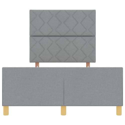 Krevet s okvirom svjetlosive boje 120x200 cm od tkanine Cijena