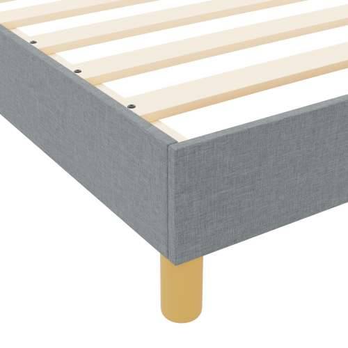 Krevet s okvirom svjetlosive boje 120x200 cm od tkanine Cijena