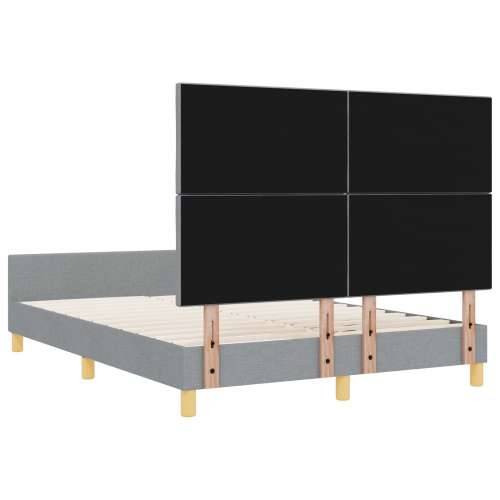 Krevetna konstrukcija svjetlosiva 140x190 cm, tkanina Cijena