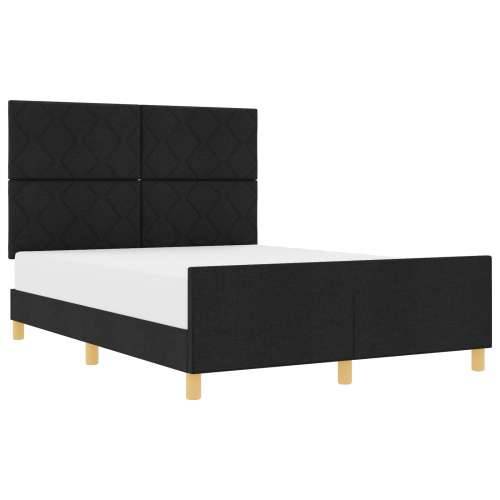 Crni Krevetni Okvir 140x190 cm Tkanina Cijena