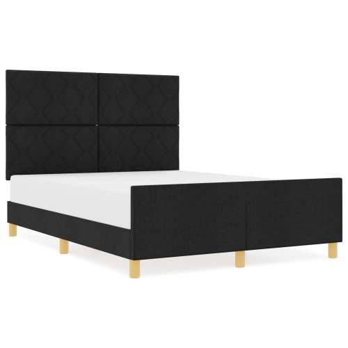 Crni Krevetni Okvir 140x190 cm Tkanina Cijena