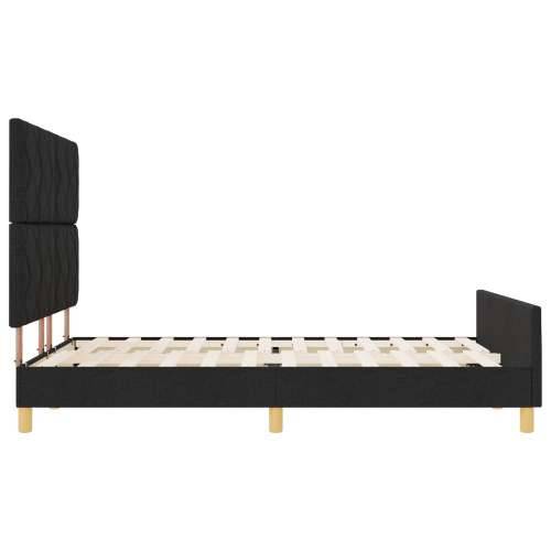 Crni Krevetni Okvir 140x190 cm Tkanina Cijena