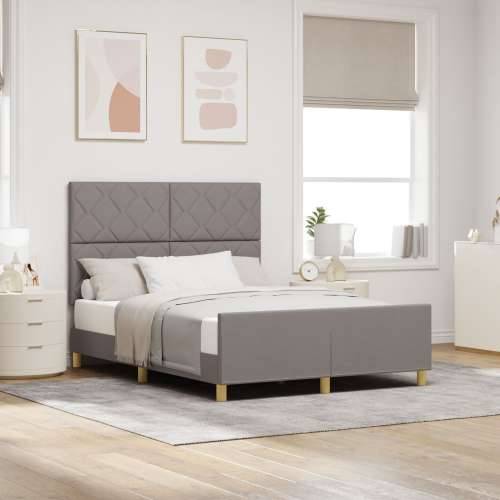Okvir kreveta Taupe 140x190 cm Tkanina Cijena