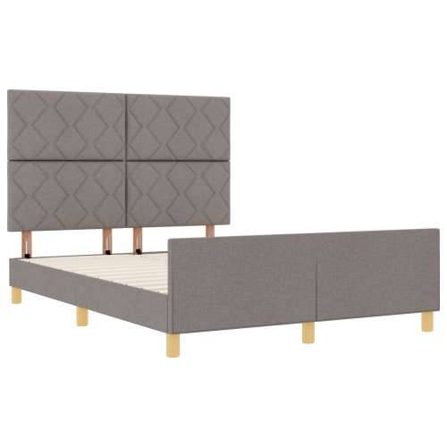 Okvir kreveta Taupe 140x190 cm Tkanina Cijena