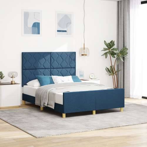 Krevet od plavog platna 140x190 cm Cijena