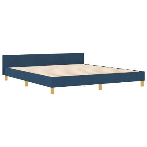 Plavi krevet 180x200 cm od tkanine Cijena