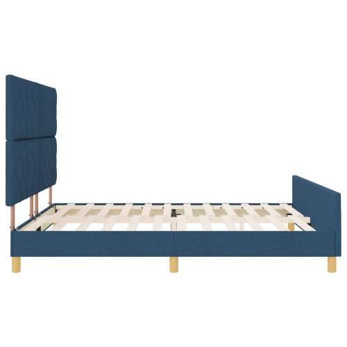 Plavi krevet 180x200 cm od tkanine Cijena