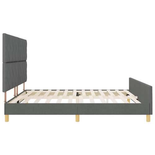 Krevet u tamnosivoj boji 200x200 cm od tkanine Cijena