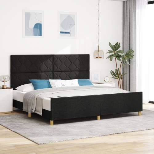 Crni Krevet 200x200 cm od Tkanine Cijena