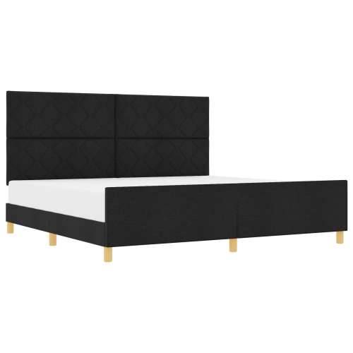 Crni Krevet 200x200 cm od Tkanine Cijena