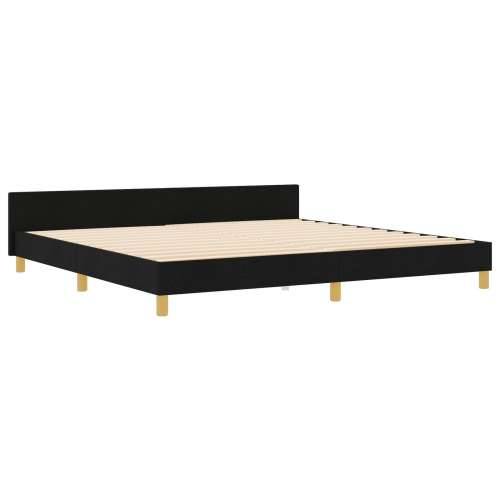 Crni Krevet 200x200 cm od Tkanine Cijena