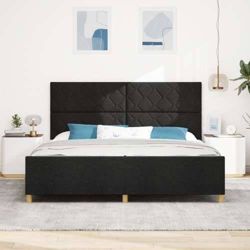 Crni Krevet 200x200 cm od Tkanine Cijena