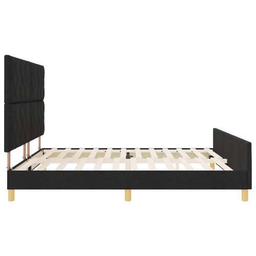 Crni Krevet 200x200 cm od Tkanine Cijena