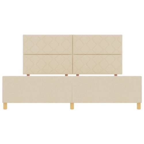 Okvir za krevet Krem 200x200 cm Tekstil Cijena