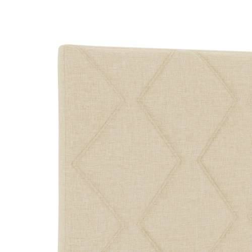 Okvir za krevet Krem 200x200 cm Tekstil Cijena