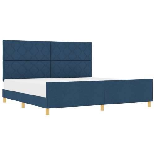 Krevet od plavog platna 200x200 cm Cijena