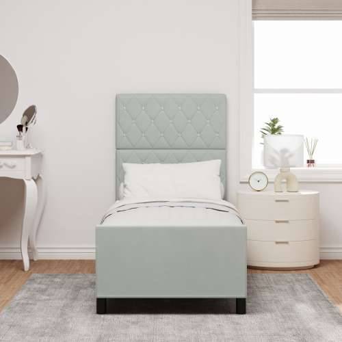 Svjetlosiva Velveta Krevet Okvir 80x200 cm Cijena