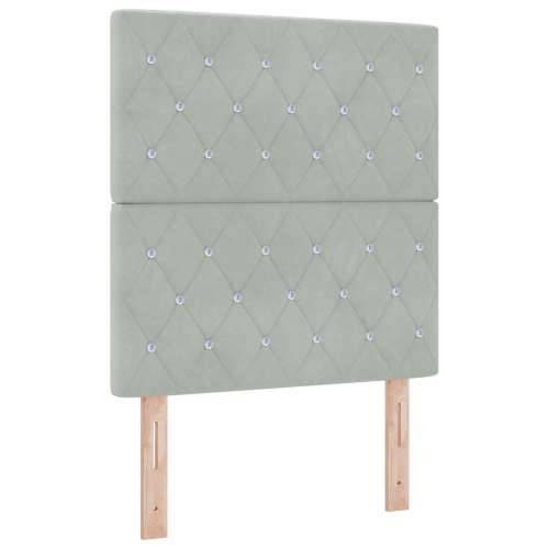 Svjetlosiva Velveta Krevet Okvir 80x200 cm Cijena