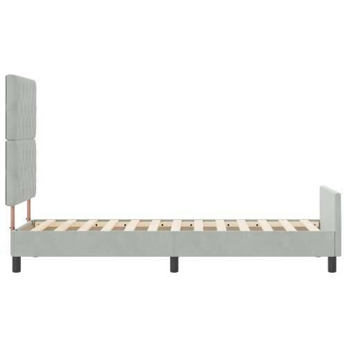 Svjetlosiva Velveta Krevet Okvir 80x200 cm Cijena