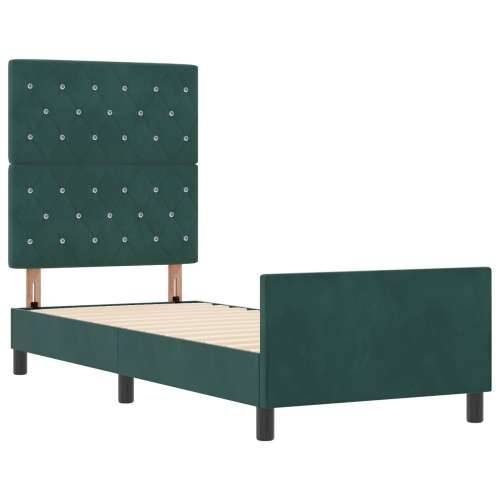 Krevet s Okvirom Tamnozeleni 80x200 cm Baršun Cijena