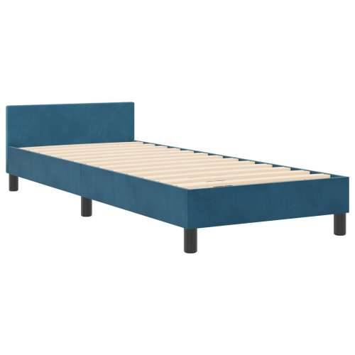 Krevet Sa Okvirom Tamnoplavi 80x200 cm Baršun Cijena