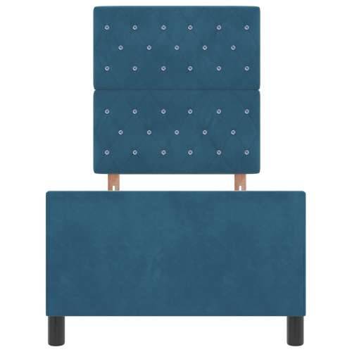 Krevet Sa Okvirom Tamnoplavi 80x200 cm Baršun Cijena