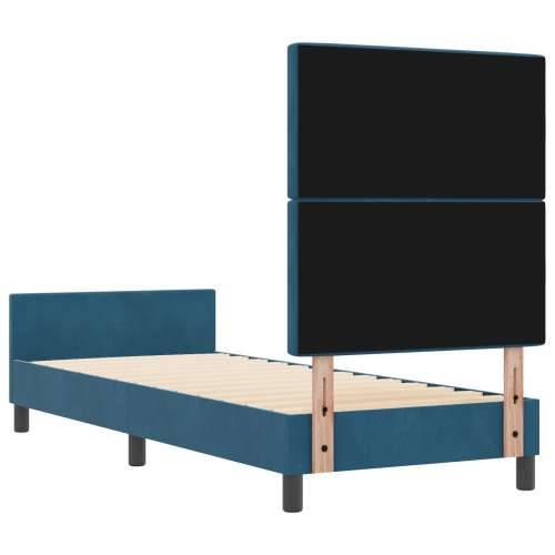 Krevet Sa Okvirom Tamnoplavi 80x200 cm Baršun Cijena